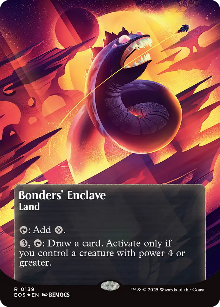 Bonders' Enclave (0136) (Borderless) (Galaxy Foil) [Edge of Eternities: Stellar Sights] | Mega City Incorporated
