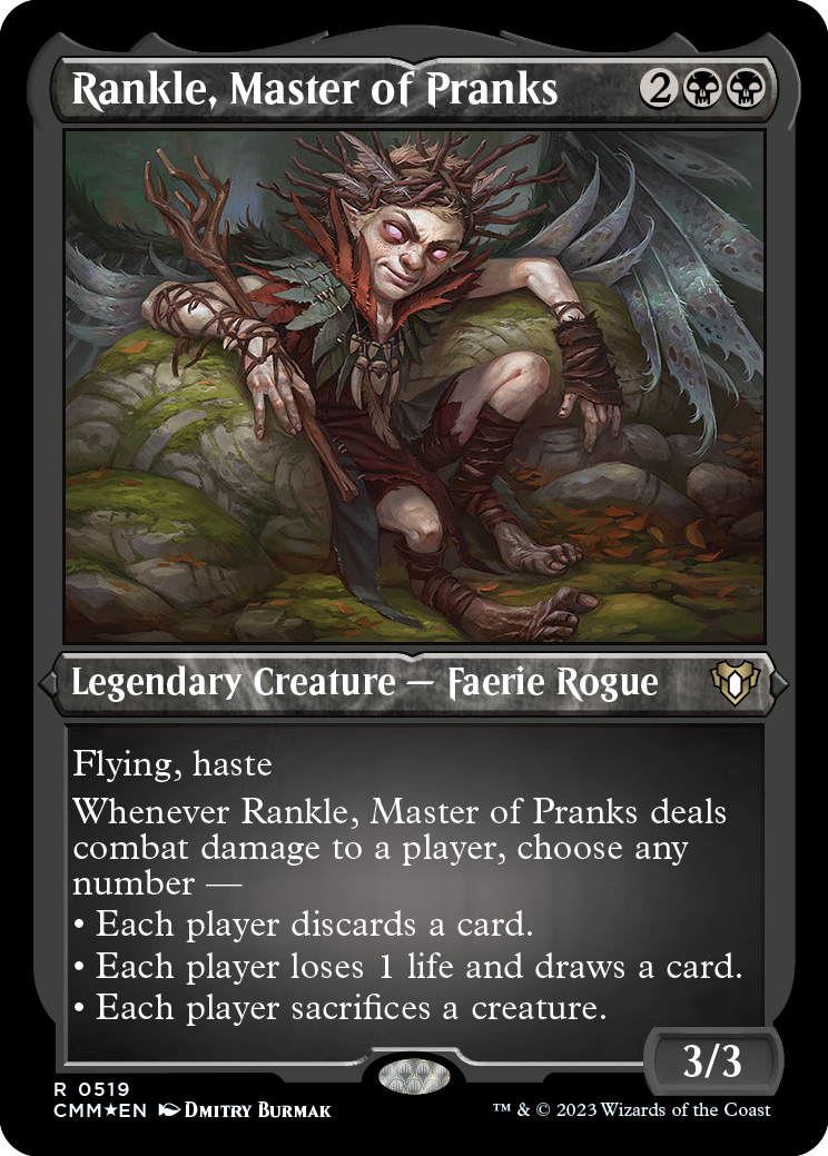 Rankle, Master of Pranks (Foil Etched) [Commander Masters] | Mega City Incorporated