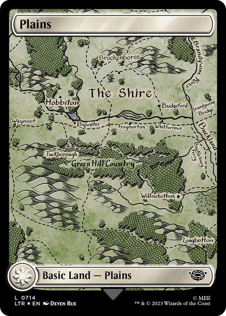 Plains (0714) (Surge Foil) [The Lord of the Rings: Tales of Middle-Earth] | Mega City Incorporated