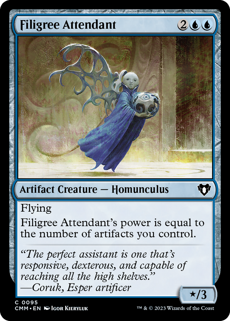 Filigree Attendant [Commander Masters] | Mega City Incorporated