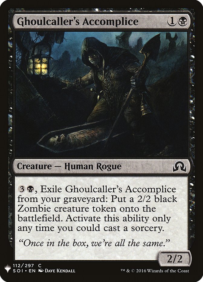 Ghoulcaller's Accomplice [Mystery Booster] | Mega City Incorporated