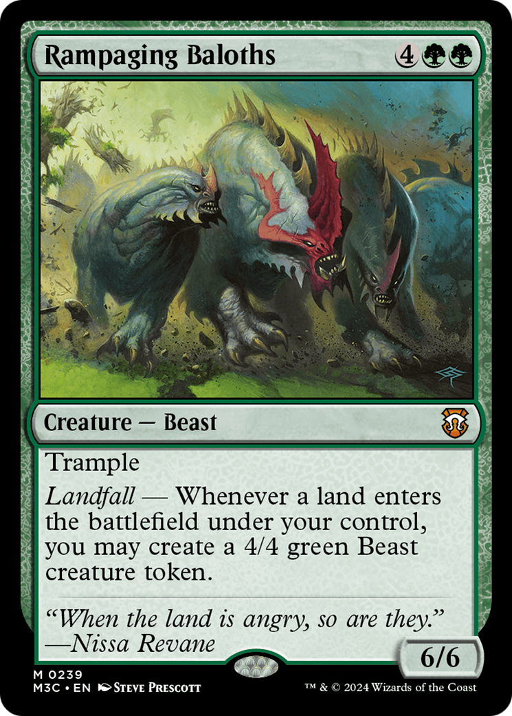 Rampaging Baloths (Ripple Foil) [Modern Horizons 3 Commander] | Mega City Incorporated