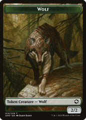 Wolf // Vecna Double-Sided Token [Dungeons & Dragons: Adventures in the Forgotten Realms Tokens] | Mega City Incorporated