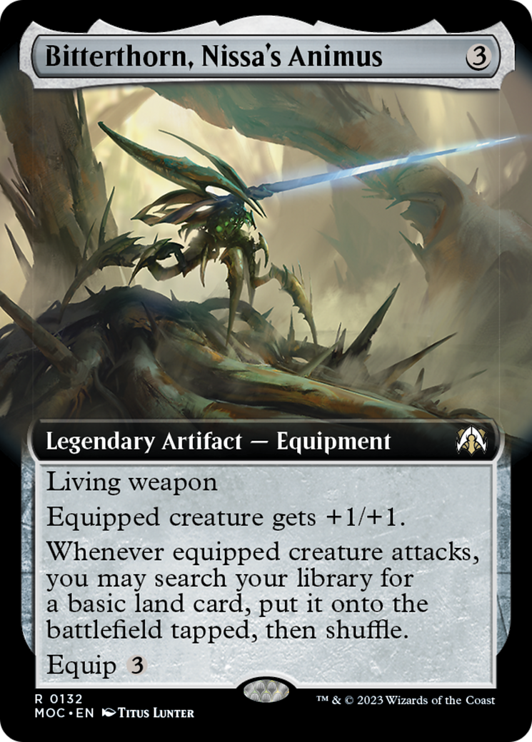 Bitterthorn, Nissa's Animus (Extended Art) [March of the Machine Commander] | Mega City Incorporated