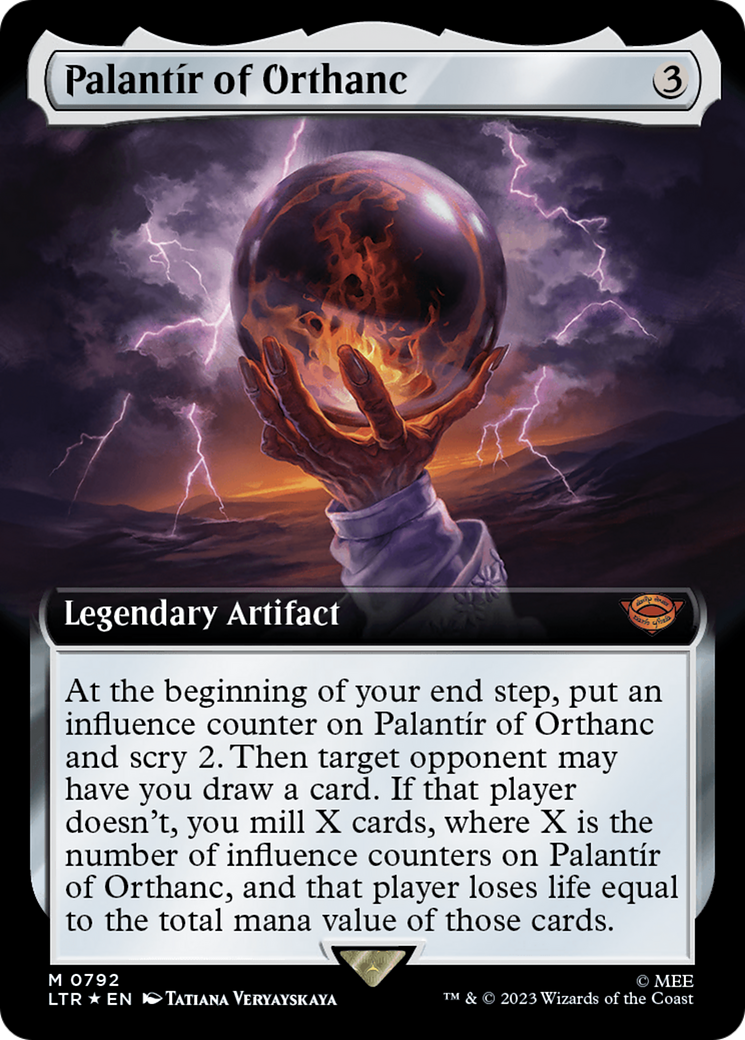Palantir of Orthanc (Extended Art) (Surge Foil) [The Lord of the Rings: Tales of Middle-Earth] | Mega City Incorporated