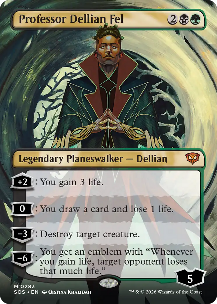 Professor Dellian Fel (Borderless) [Secrets of Strixhaven] | Mega City Incorporated