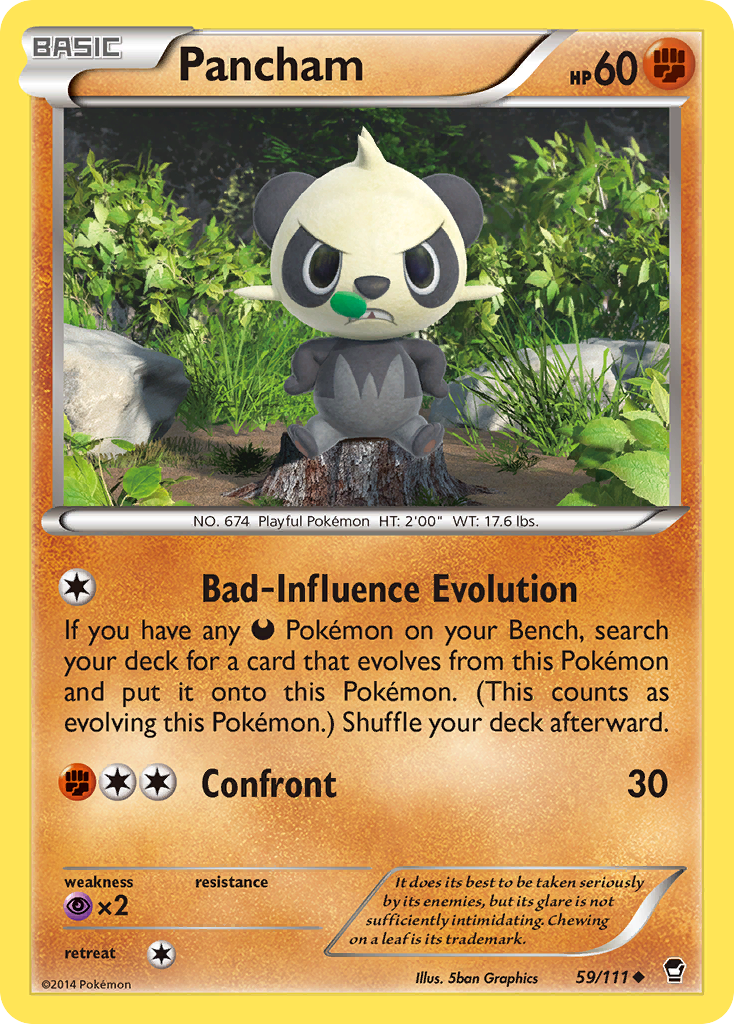 Pancham (59/111) [XY: Furious Fists] | Mega City Incorporated