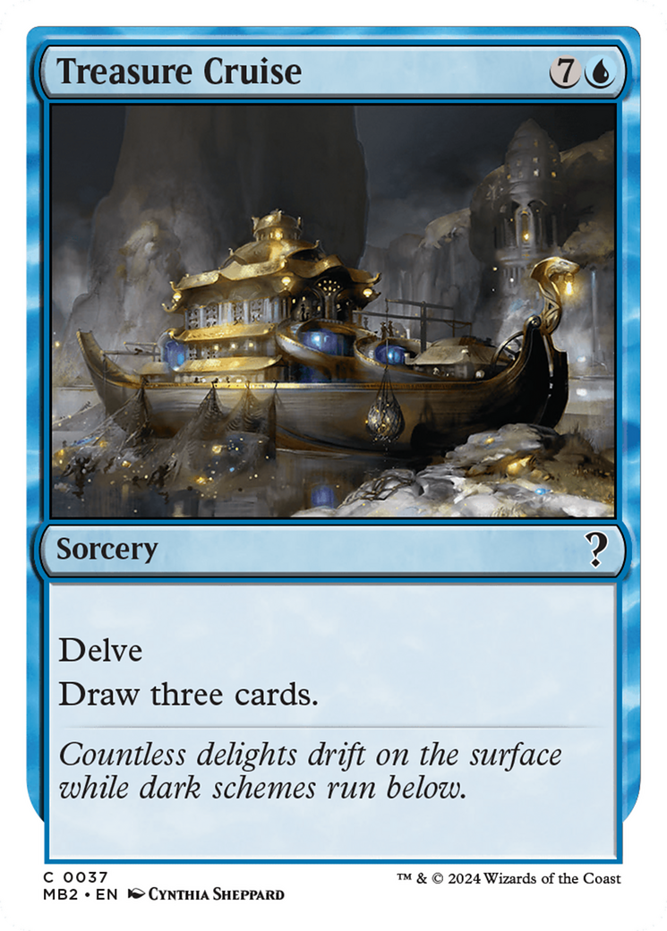 Treasure Cruise (White Border) [Mystery Booster 2] | Mega City Incorporated