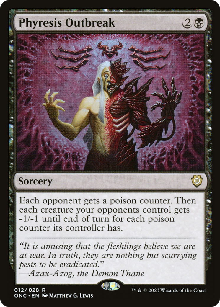 Phyresis Outbreak [Phyrexia: All Will Be One Commander] | Mega City Incorporated