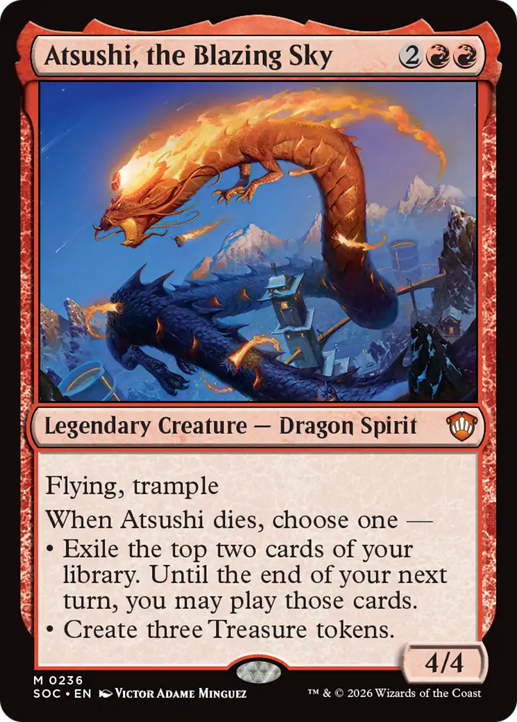 Atsushi, the Blazing Sky [Secrets of Strixhaven Commander] | Mega City Incorporated