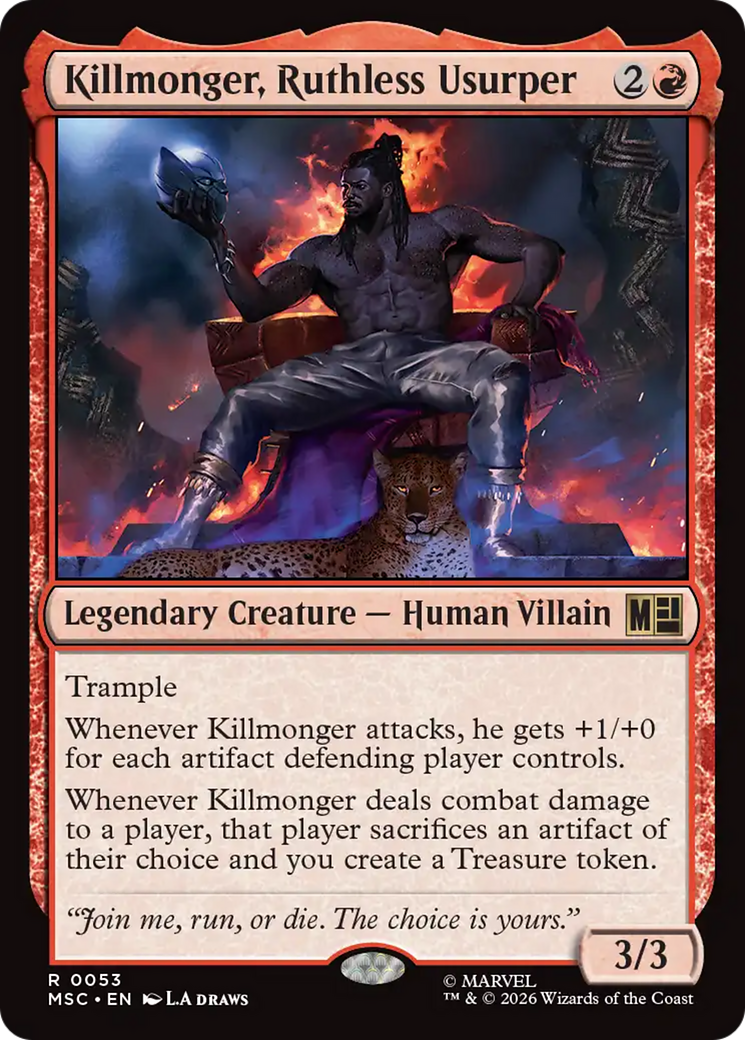 Killmonger, Ruthless Usurper (Surge Foil) [Marvel Super Heroes Commander] | Mega City Incorporated