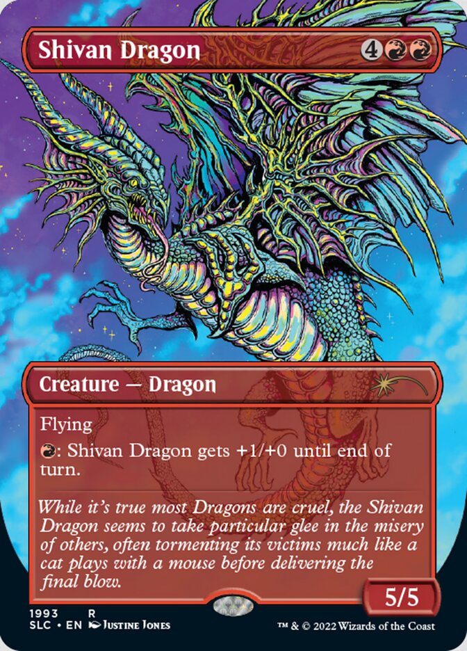 Shivan Dragon (Borderless) [Secret Lair Countdown Kit] | Mega City Incorporated