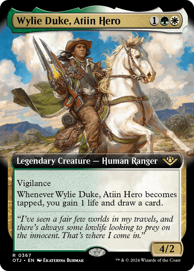 Wylie Duke, Atiin Hero (Extended Art) [Outlaws of Thunder Junction] | Mega City Incorporated