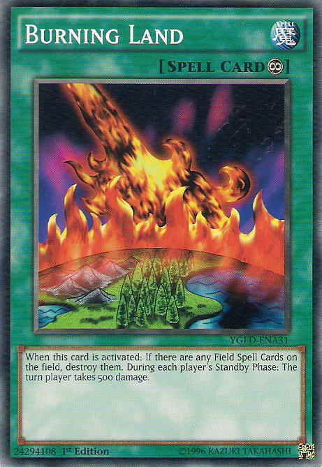 Burning Land [YGLD-ENA31] Common | Mega City Incorporated