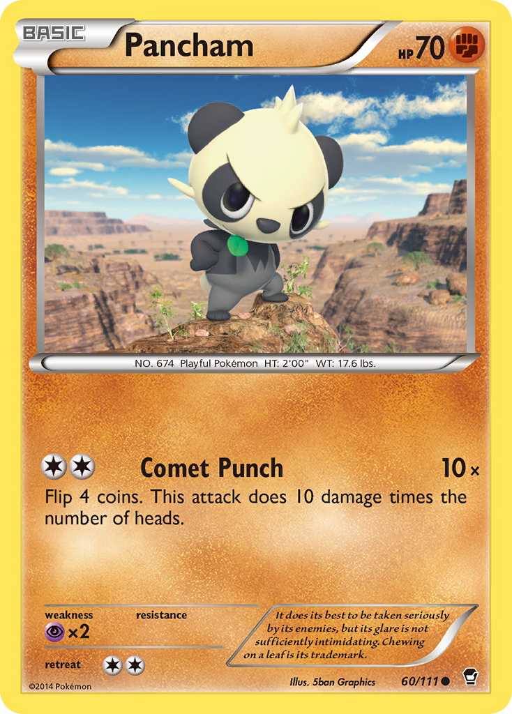 Pancham (60/111) [XY: Furious Fists] | Mega City Incorporated