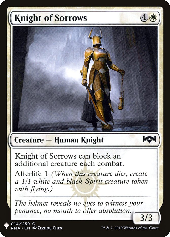 Knight of Sorrows [Mystery Booster] | Mega City Incorporated