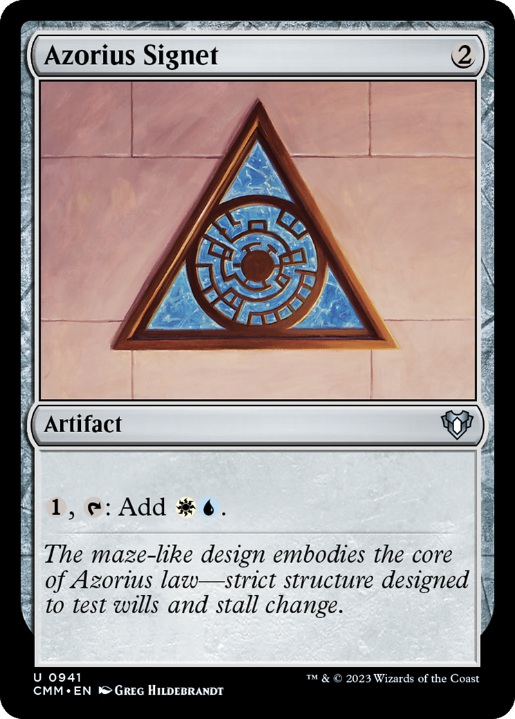 Azorius Signet [Commander Masters] | Mega City Incorporated