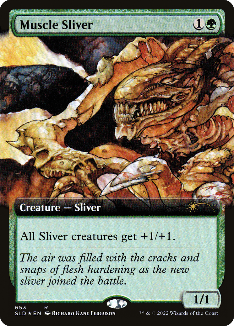Muscle Sliver (Extended Art) [Secret Lair Drop Promos] | Mega City Incorporated