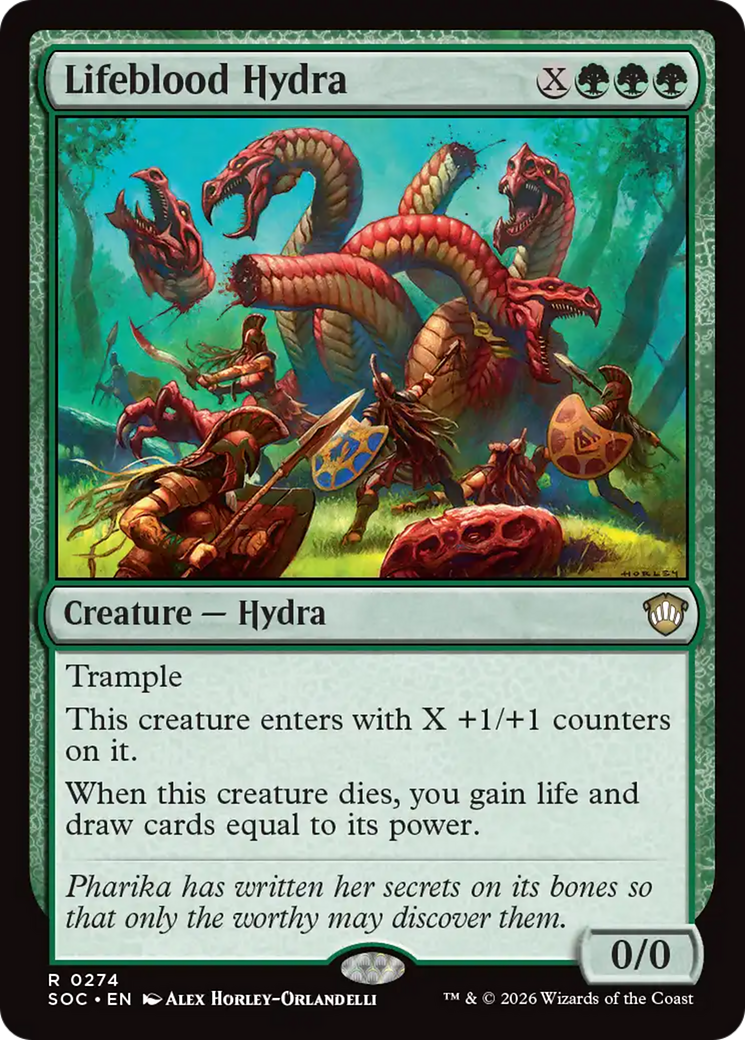 Lifeblood Hydra [Secrets of Strixhaven Commander] | Mega City Incorporated