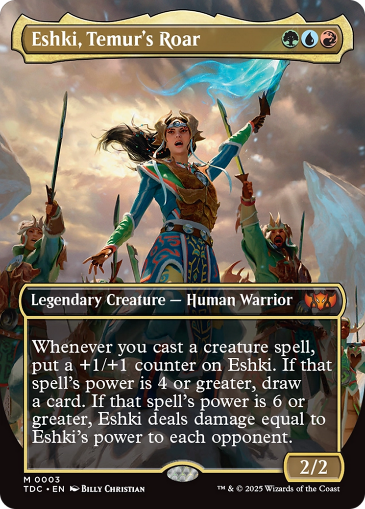 Eshki, Temur's Roar (Borderless) [Tarkir: Dragonstorm Commander] | Mega City Incorporated