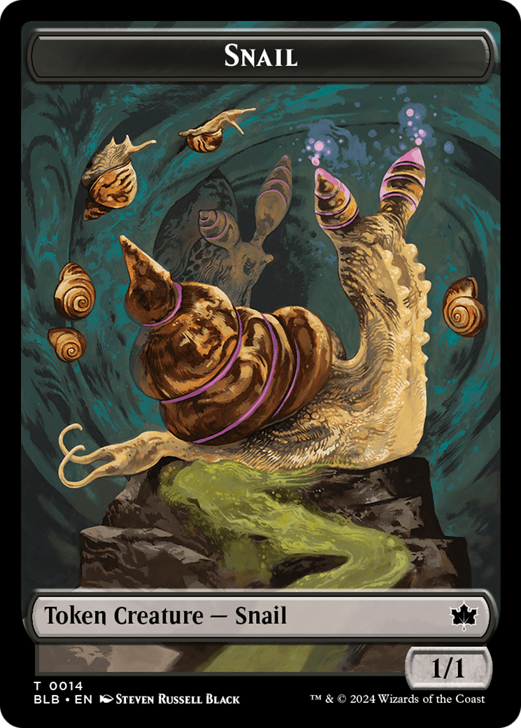 Snail // Thundertrap Trainer Double-Sided Token [Bloomburrow Tokens] | Mega City Incorporated