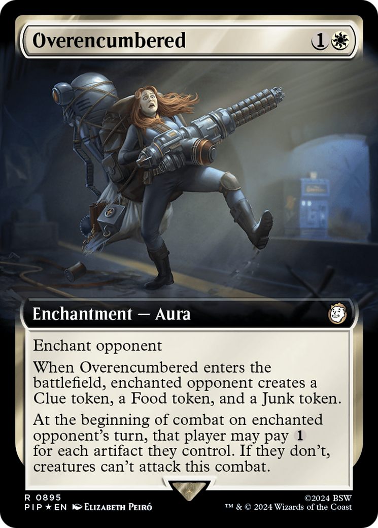 Overencumbered (Extended Art) (Surge Foil) [Fallout] | Mega City Incorporated