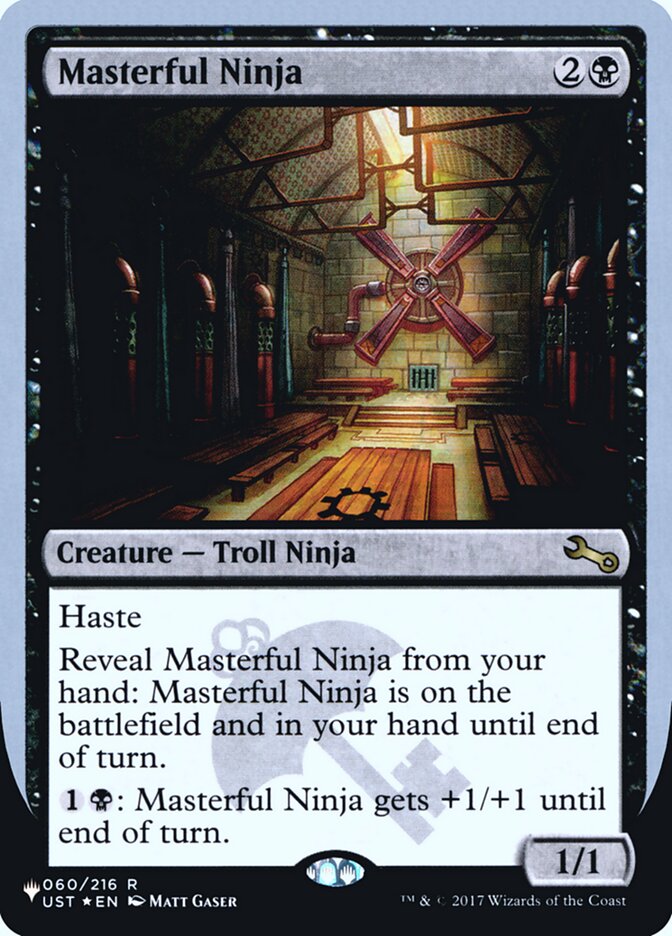 Masterful Ninja (Unfinity Foil Edition) [The List] | Mega City Incorporated