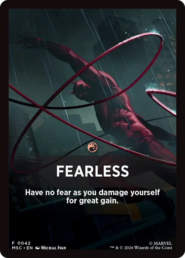 Fearless Theme Card [Marvel Super Heroes Commander] | Mega City Incorporated