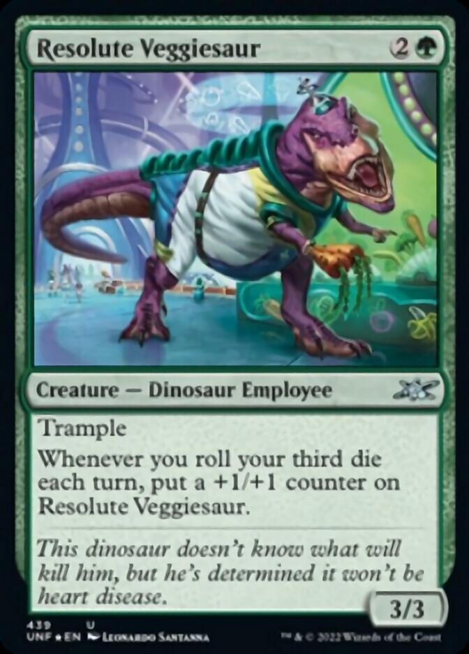 Resolute Veggiesaur (Galaxy Foil) [Unfinity] | Mega City Incorporated