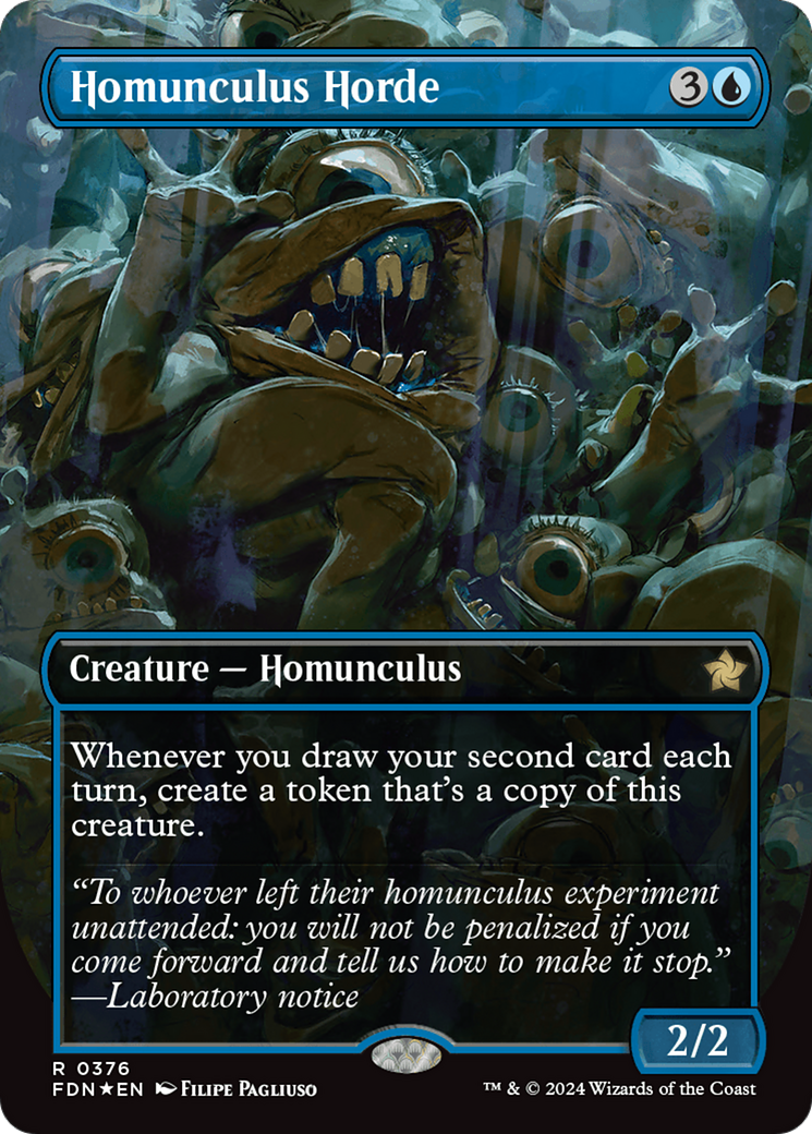 Homunculus Horde (Borderless) (Mana Foil) [Foundations] | Mega City Incorporated