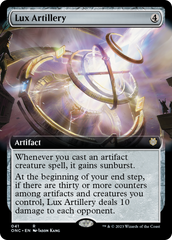 Lux Artillery (Extended Art) [Phyrexia: All Will Be One Commander] | Mega City Incorporated