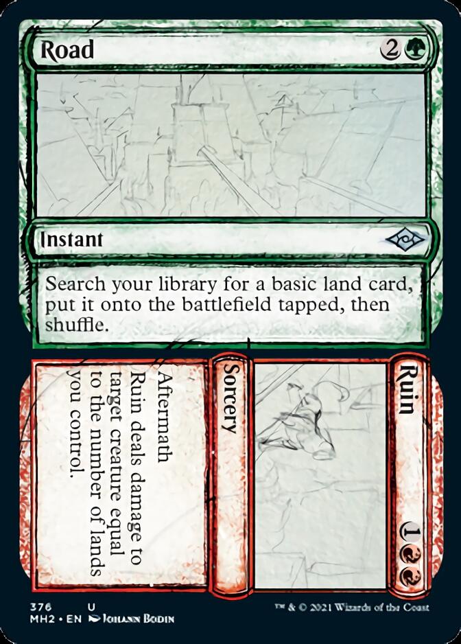 Road // Ruin (Sketch) [Modern Horizons 2] | Mega City Incorporated
