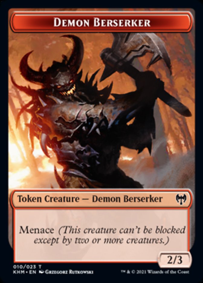 Demon Berserker Token [Kaldheim Tokens] | Mega City Incorporated