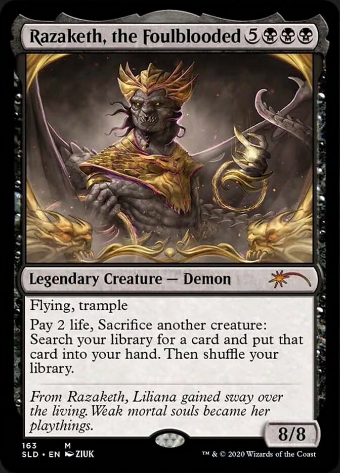 Razaketh, the Foulblooded (Foil Etched) [Secret Lair Drop Series] | Mega City Incorporated