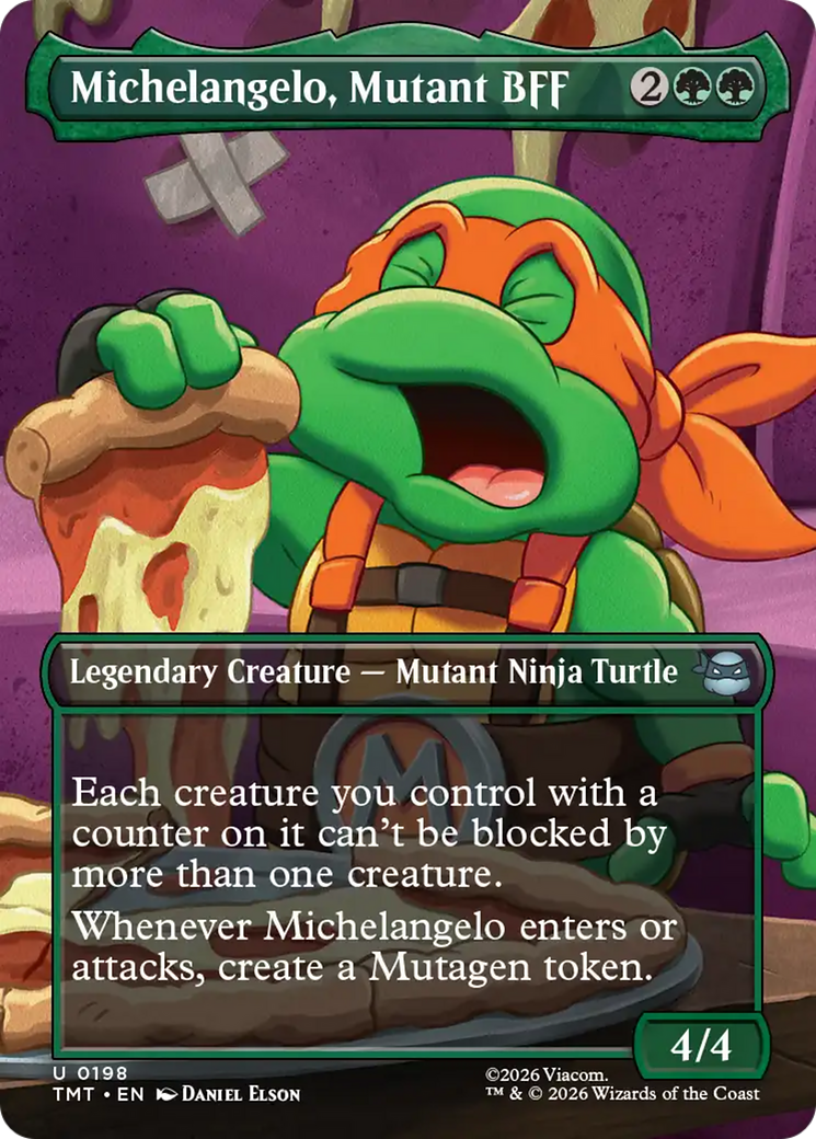 Michelangelo, Mutant BFF (Borderless) [Teenage Mutant Ninja Turtles] | Mega City Incorporated