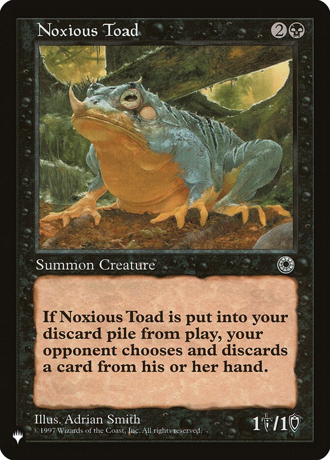 Noxious Toad [The List] | Mega City Incorporated