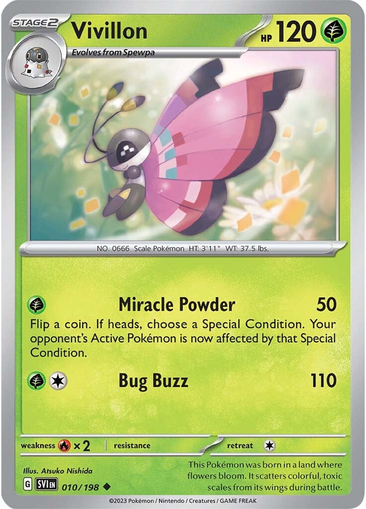 Vivillon (010/198) [Scarlet & Violet: Base Set] | Mega City Incorporated