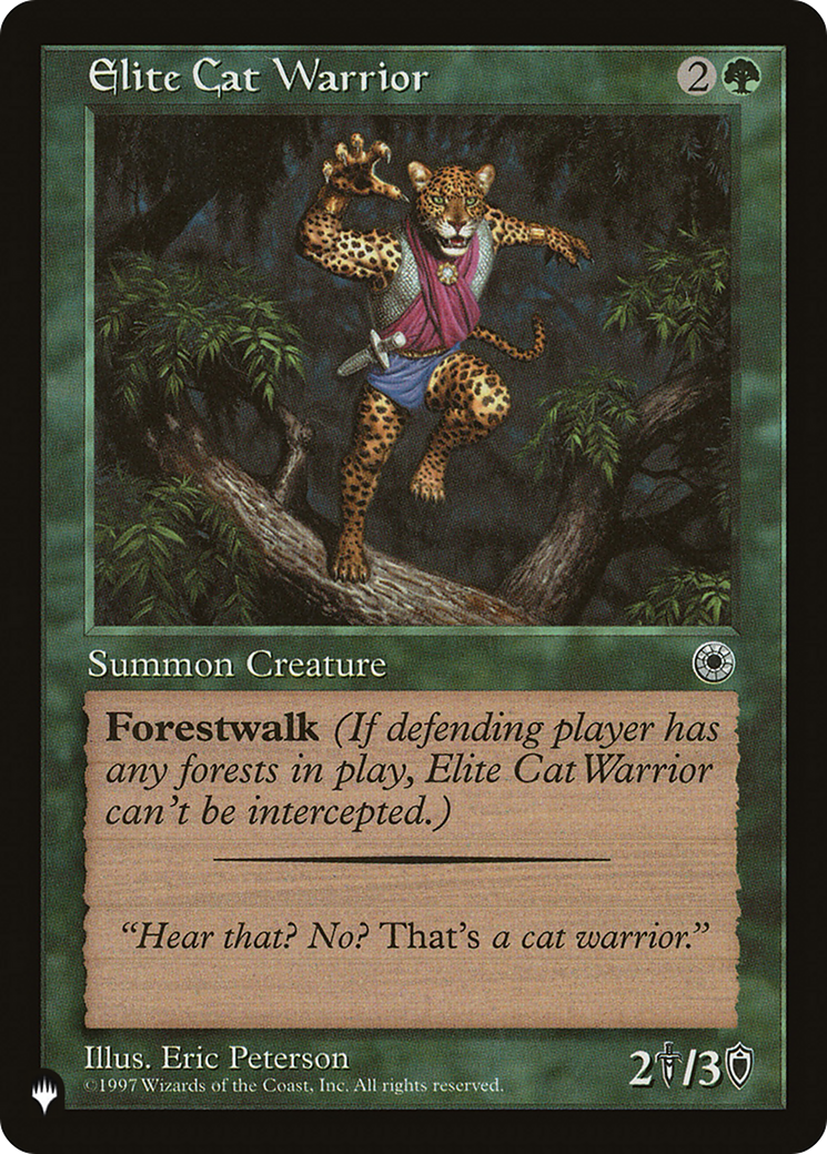 Elite Cat Warrior (Flavor Text) [The List] | Mega City Incorporated