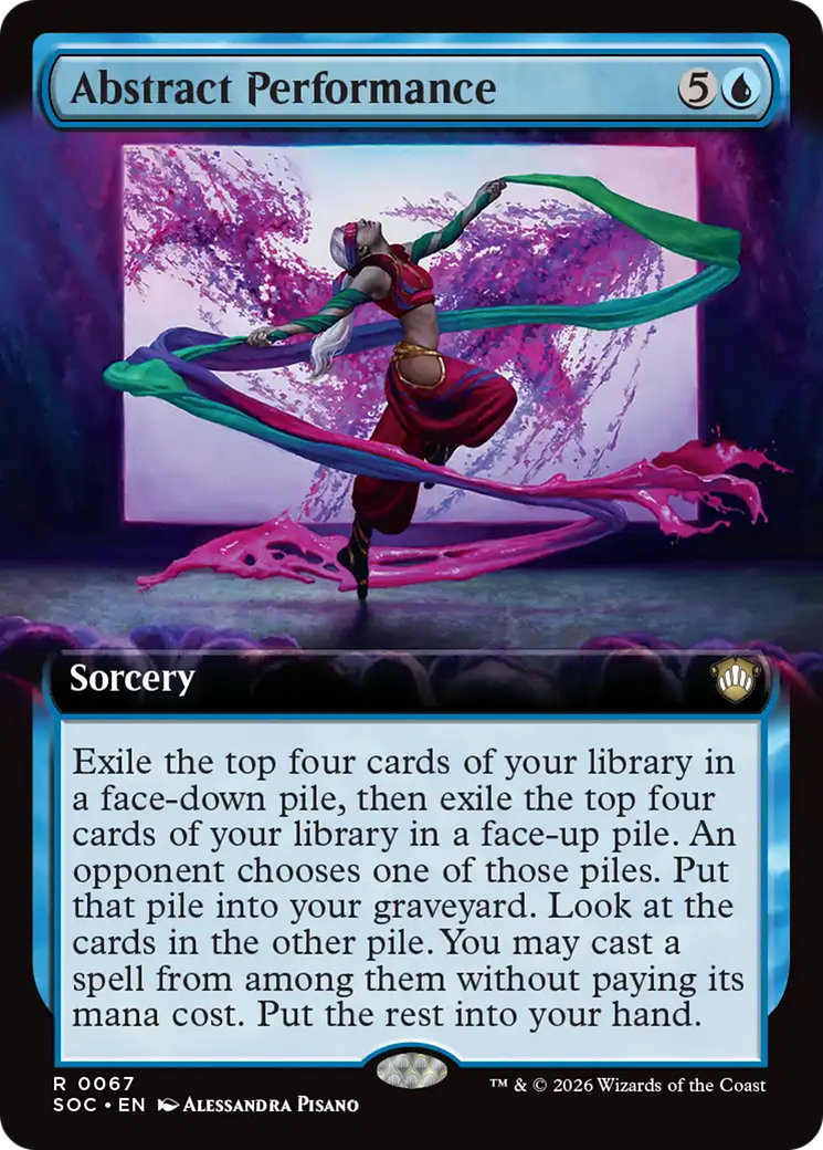 Abstract Performance (Extended Art) [Secrets of Strixhaven Commander] | Mega City Incorporated
