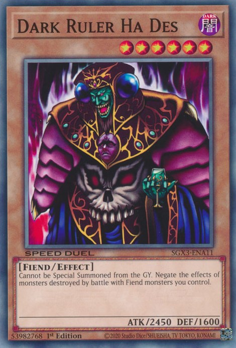 Dark Ruler Ha Des [SGX3-ENA11] Common | Mega City Incorporated