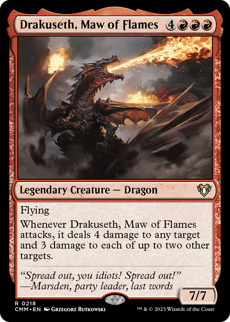 Drakuseth, Maw of Flames [Commander Masters] | Mega City Incorporated