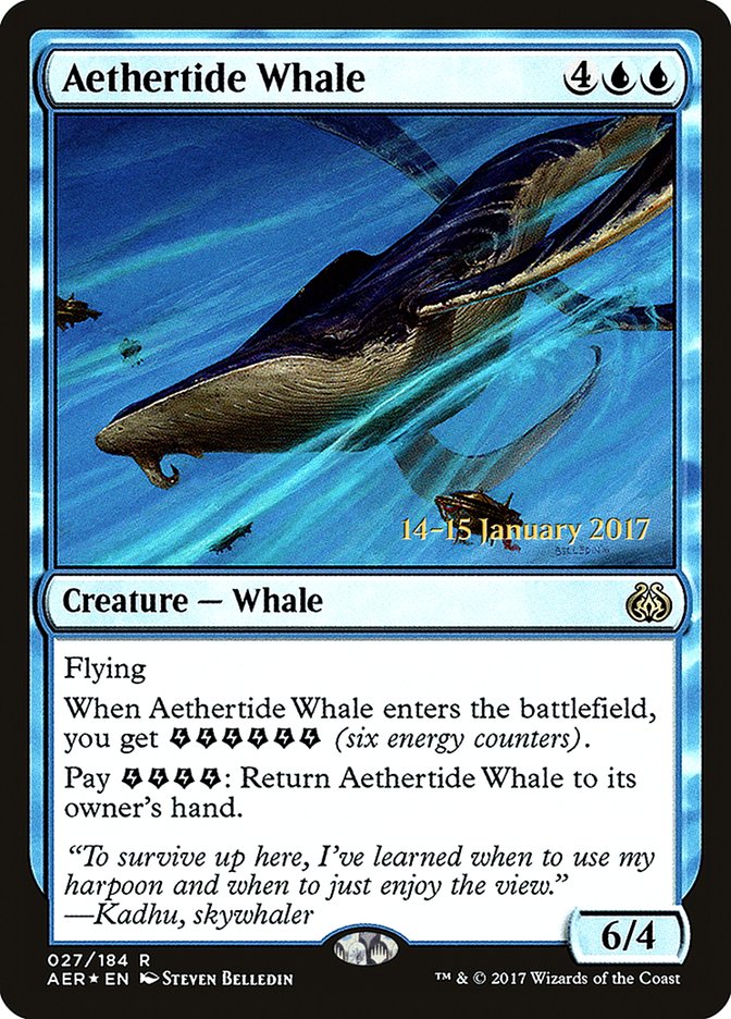 Aethertide Whale [Aether Revolt Prerelease Promos] | Mega City Incorporated