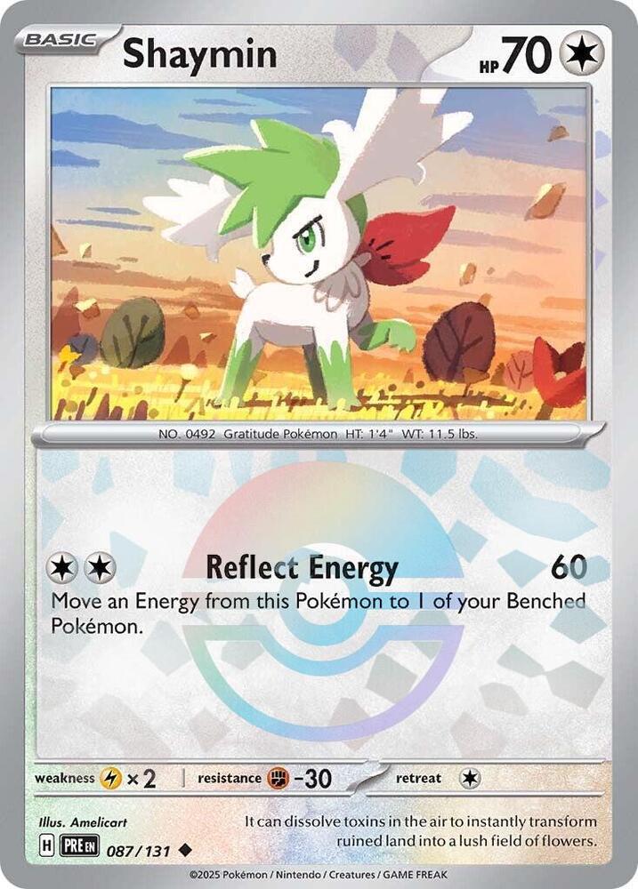 Shaymin (087/131) (Poke Ball Pattern) [Scarlet & Violet: Prismatic Evolutions] | Mega City Incorporated