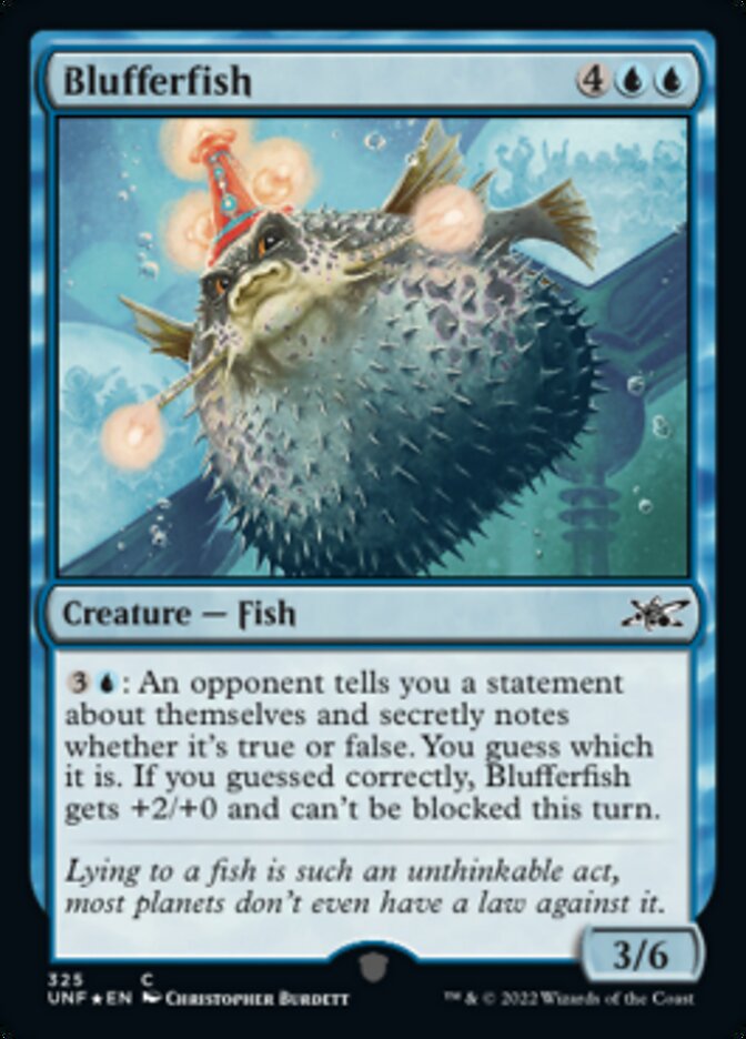 Blufferfish (Galaxy Foil) [Unfinity] | Mega City Incorporated