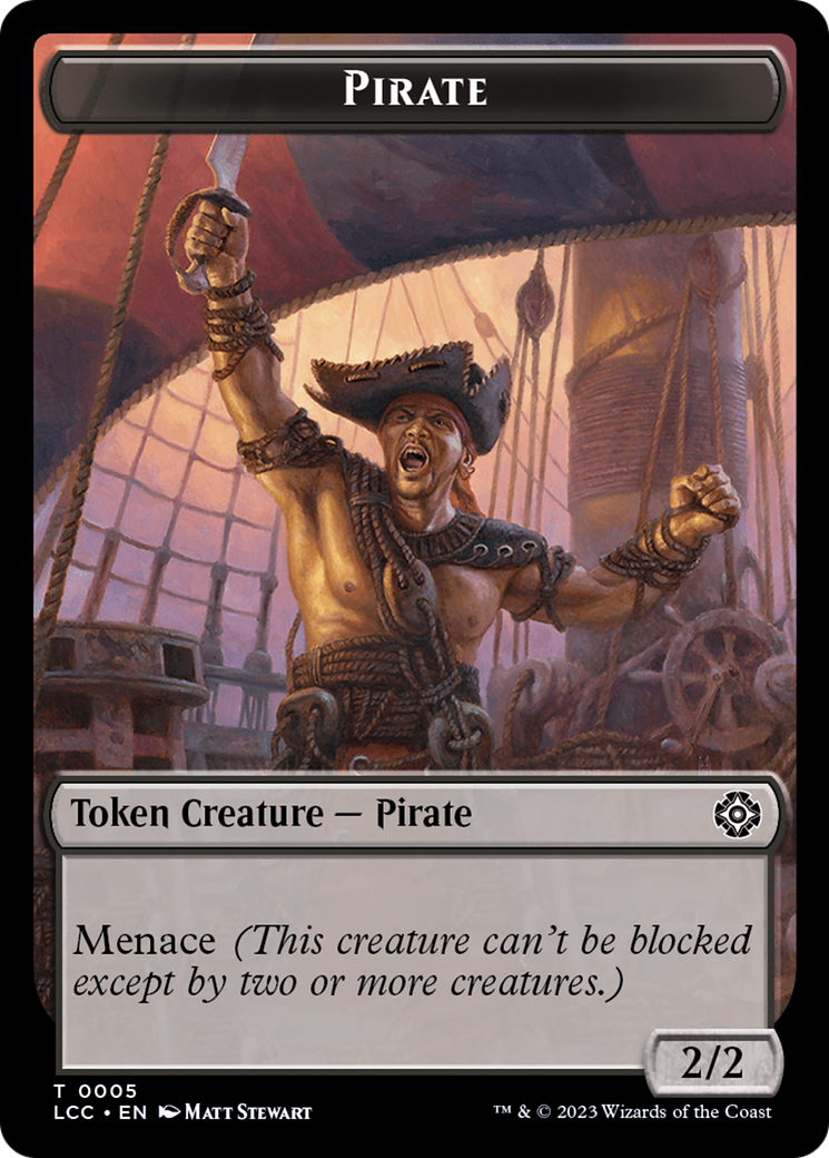 City's Blessing // Pirate (0005) Double-Sided Token [The Lost Caverns of Ixalan Commander Tokens] | Mega City Incorporated