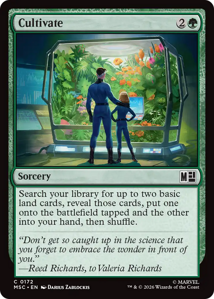 Cultivate (Surge Foil) [Marvel Super Heroes Commander] | Mega City Incorporated