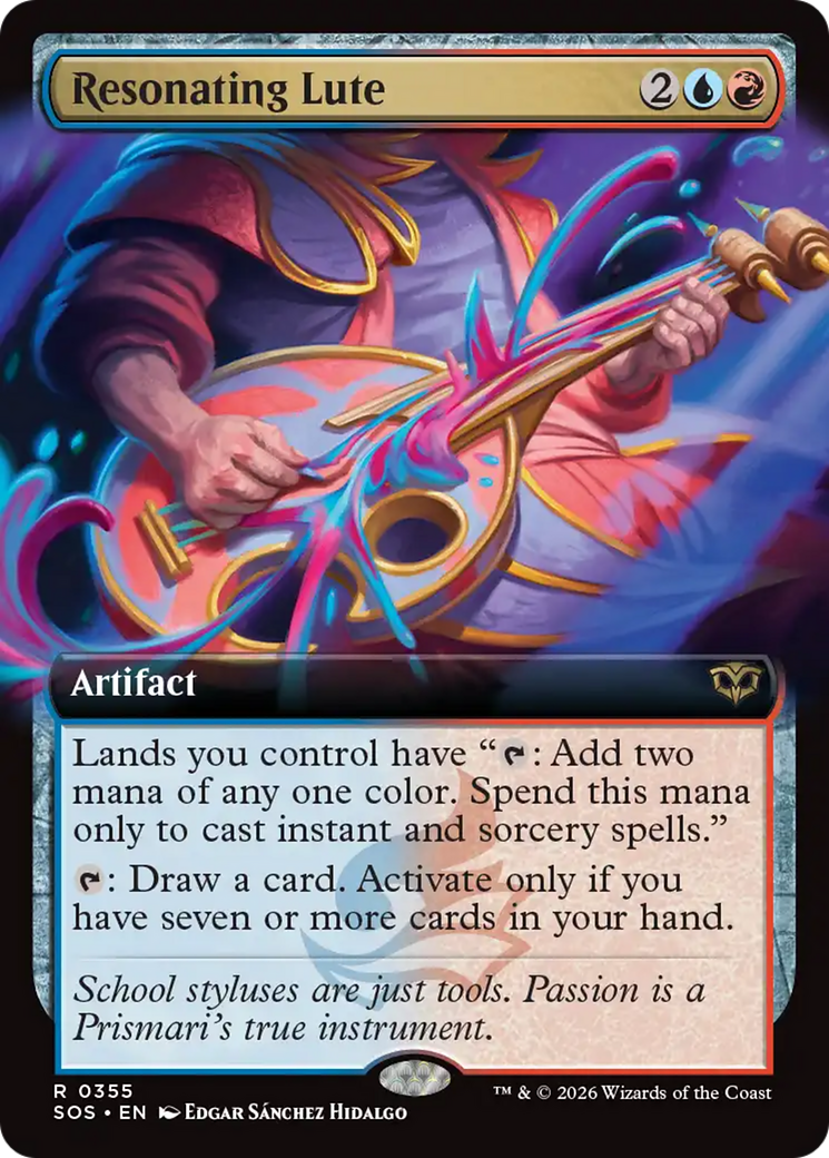 Resonating Lute (Extended Art) [Secrets of Strixhaven] | Mega City Incorporated