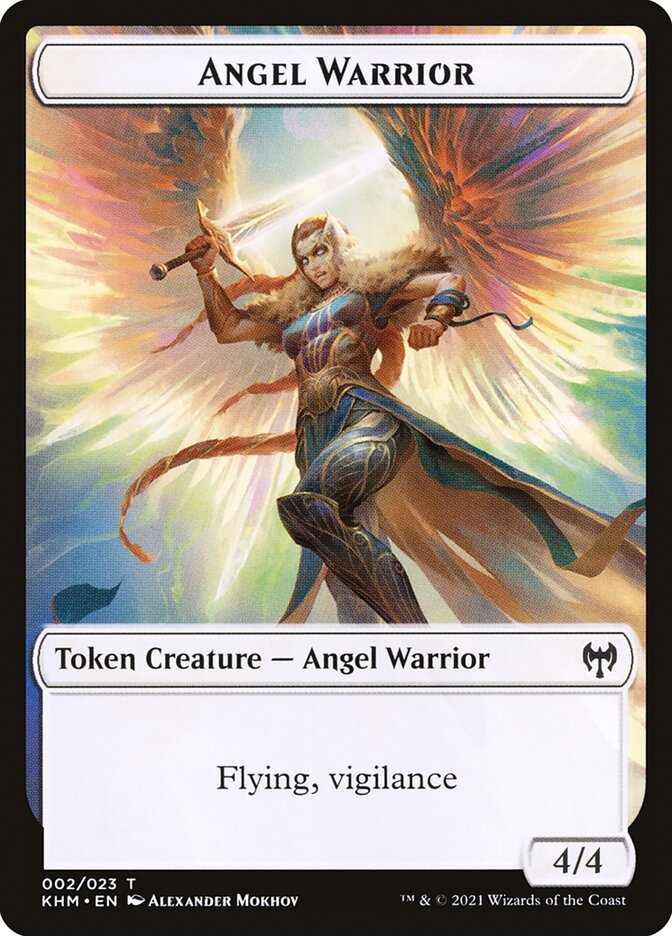 Treasure // Angel Warrior Double-Sided Token [Kaldheim Tokens] | Mega City Incorporated
