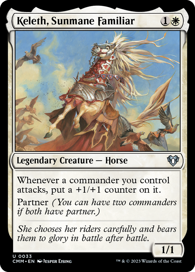 Keleth, Sunmane Familiar [Commander Masters] | Mega City Incorporated