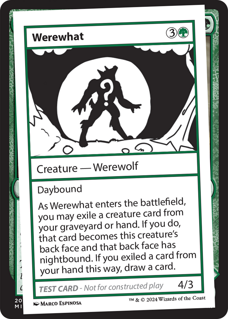 Werewhat [Mystery Booster 2 Playtest Cards] | Mega City Incorporated